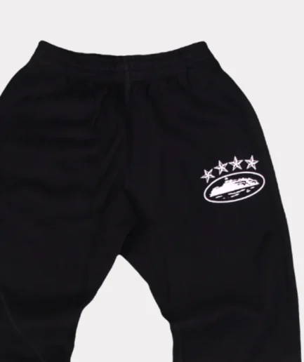 Corteiz 4Starz Alcatraz Sweatpants Black