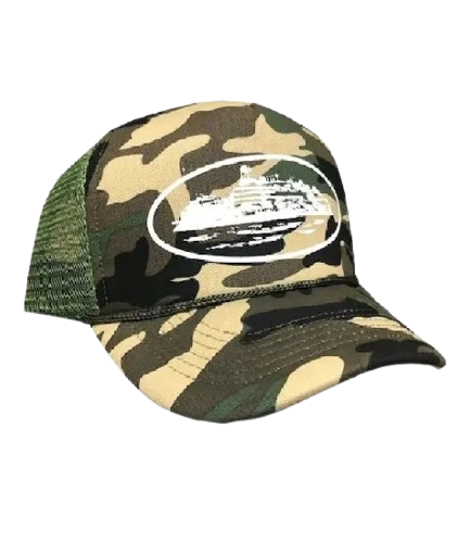 Corteiz Alcatraz Camo Trucker Hat