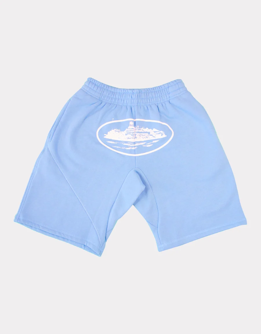 Corteiz Alcatraz Baby Blue Shorts Corteiz Alcatraz Baby Blue Shorts