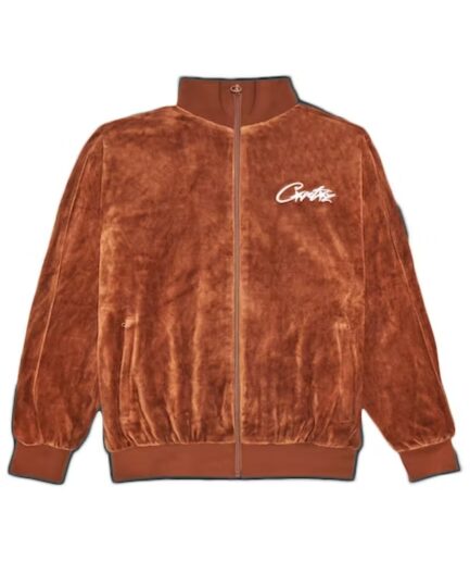 Corteiz All starz VVS Velour Brown Jacket