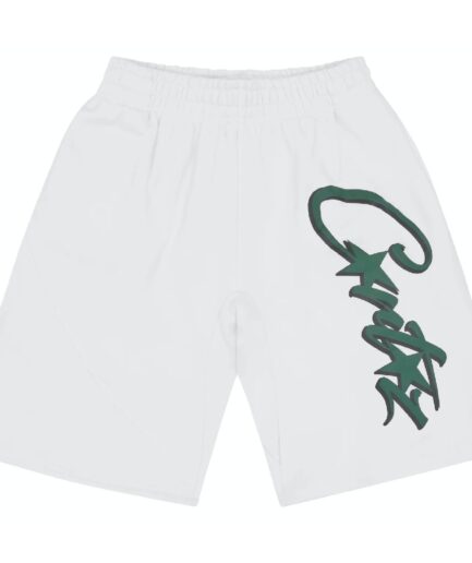 Corteiz Allstarz Shorts in White/Green