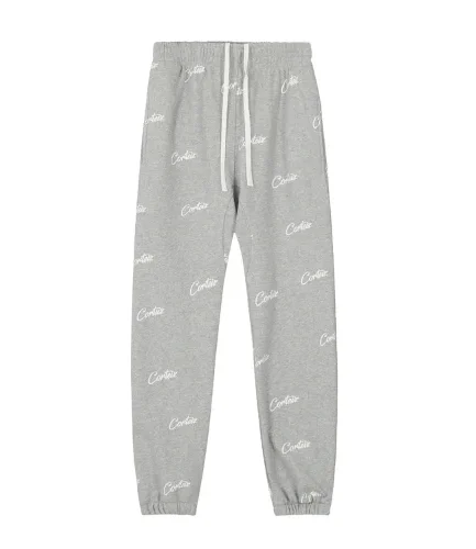 Corteiz All Over Print Joggers Grey