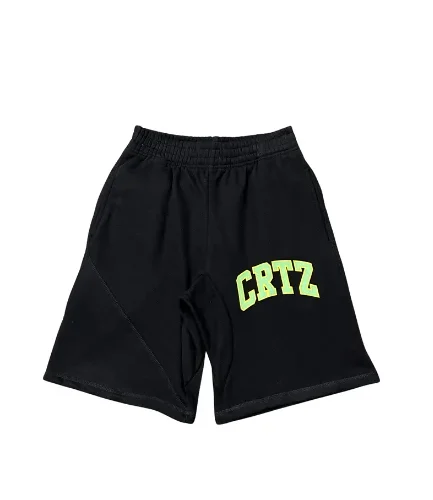 Corteiz Dropout Shorts Black-Green