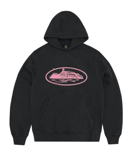 Corteiz Alcatraz Hoodie Black/Pink