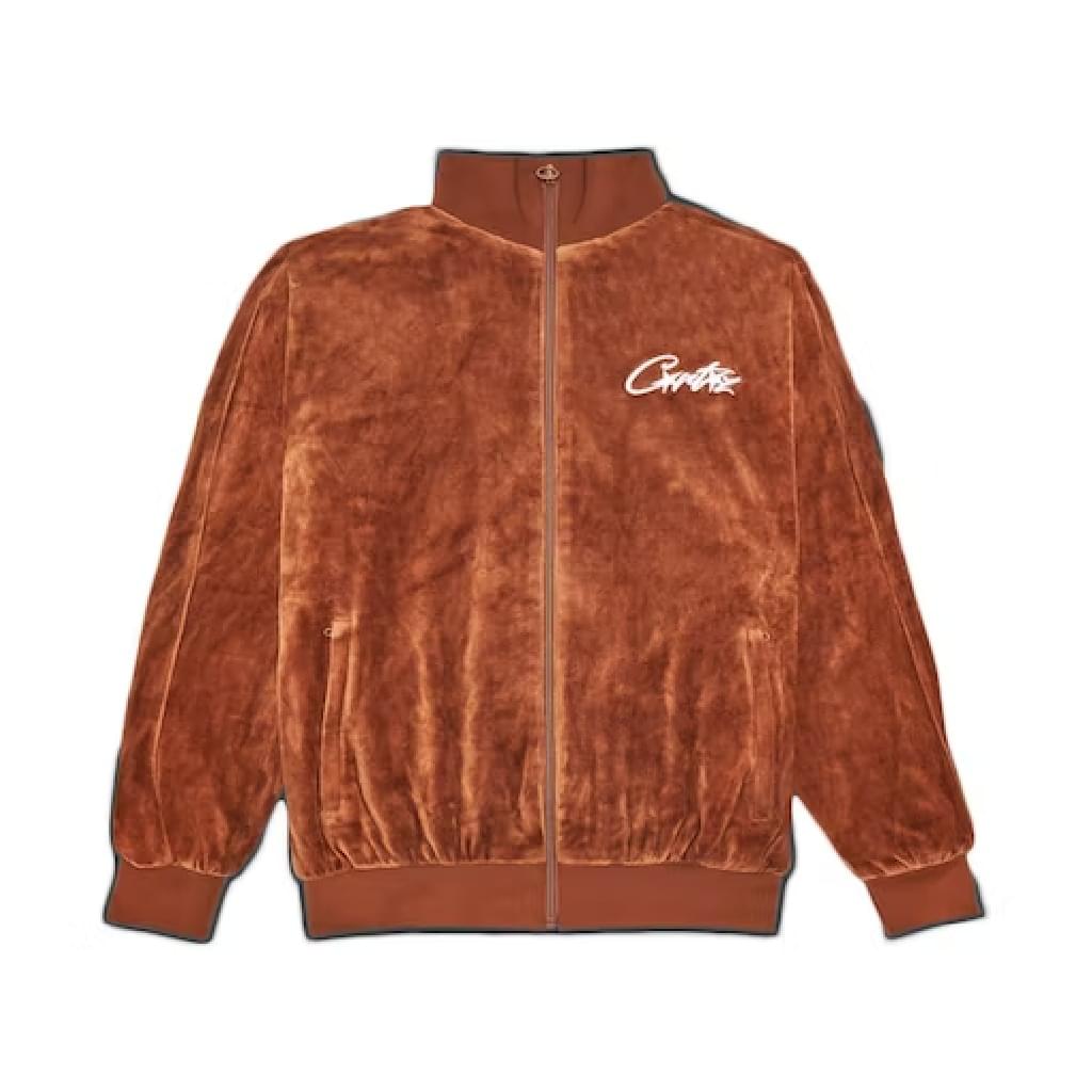 Corteiz All starz VVS Velour Brown Jacket Corteiz All starz VVS Velour Brown Jacket